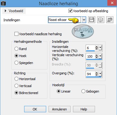 Effecten - Afbeeldingseffecten - Naadloze herhaling