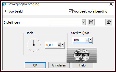 Aanpassen - Vervagen - Bewegingsvervaging