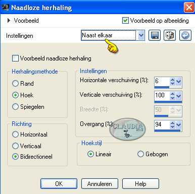 Effecten - Afbeeldingseffecten - Naadloze herhaling