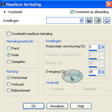 Effecten - Afbeeldingseffecten - Naadloze herhaling