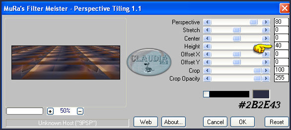 Effecten -Insteekfilters - MuRa's Meister - Perspective Tiling