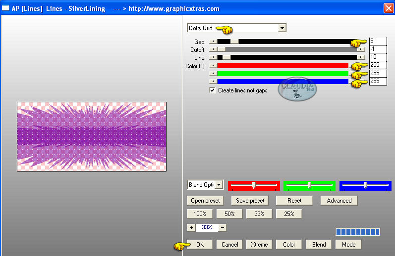 Effecten - Insteekfilters - AP [Lines] - Lines - SilverLining