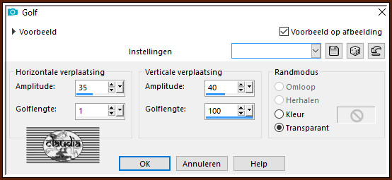 Effecten - Vervormingseffecten - Golf