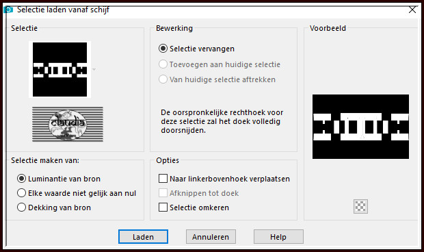 Selecties - Selectie laden/opslaan - Selectie laden vanaf schijf : maxou_235