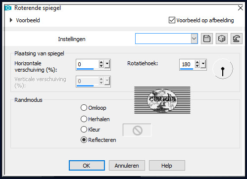 Effecten - Reflectie-effecten - Roterende spiegel