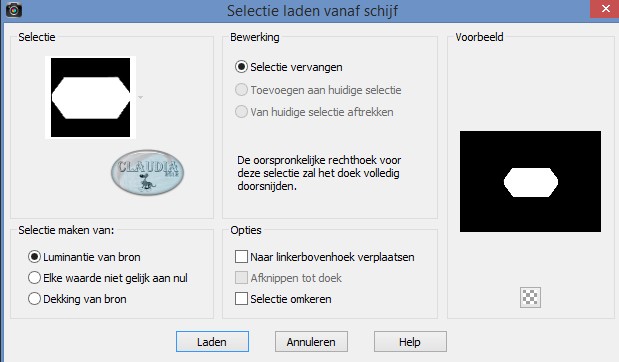 Selecties - Selectie laden/opslaan - Selectie laden vanaf schijf : maxou_613