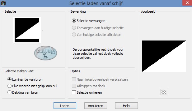 Selecties - Selectie laden/opslaan - Selectie laden vanaf schijf : maxou_611