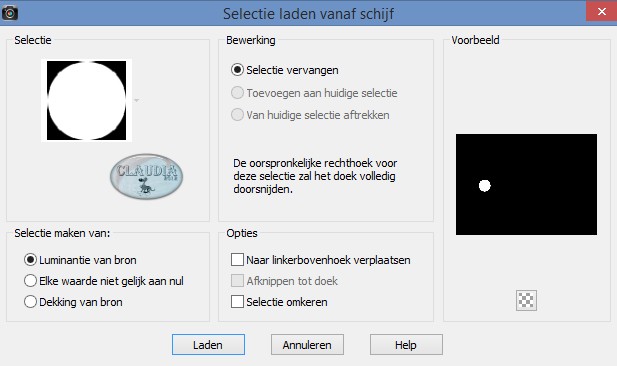 Selecties - Selectie laden/opslaan - Selectie laden vanaf schijf : maxou_612 