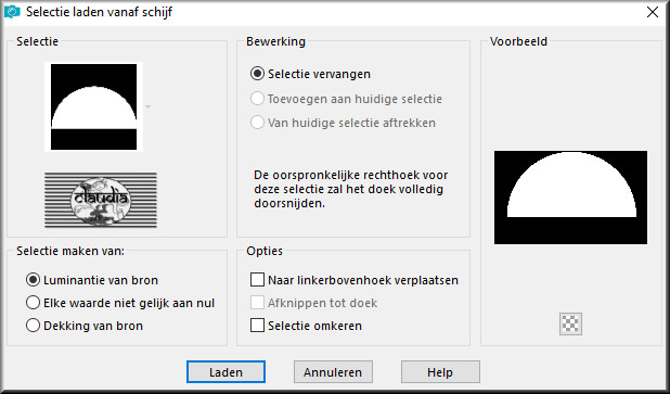 Selecties - Selectie laden/opslaan - Selectie laden vanaf schijf : maxou_205