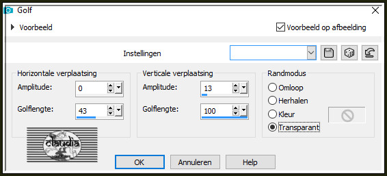 Effecten - Vervormingseffecten - Golf :