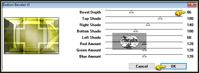 Effecten - Insteekfilters - Graphics Plus - Button Beveler III :