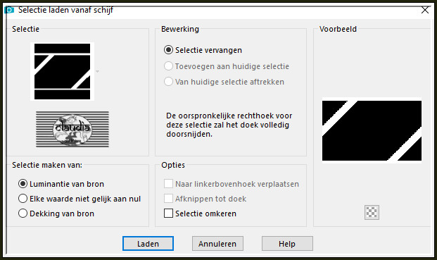 Selecties - Selectie laden/opslaan - Selectie laden vanaf schijf : select_portebonheur-1@crealine