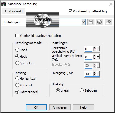 Effecten - Afbeeldingseffecten - Naadloze herhaling