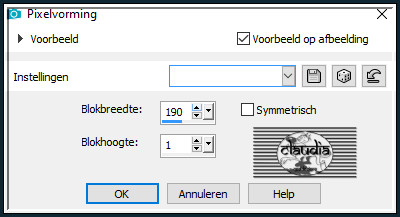 Effecten - Vervormingseffecten - Pixelvorming