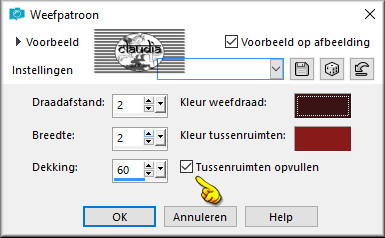 Effecten - Textuureffecten - Weefpatroon