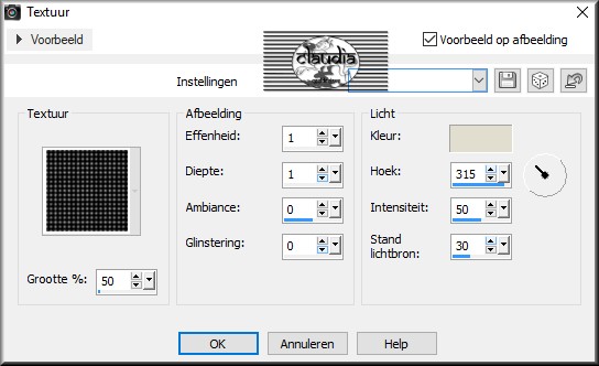 Effecten - Textuureffecten - Textuur