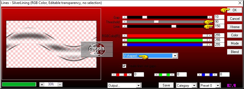 Effecten - Insteekfilters - AP 01 [Innovations] - Lines - SiverLining