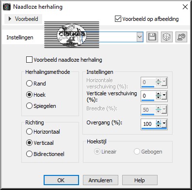 Effecten - Afbeeldingseffecten - Naadloze herhaling