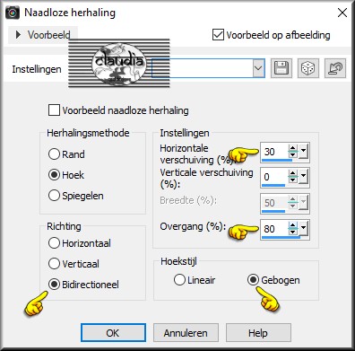 Effecten - Afbeeldingseffecten - Naadloze herhaling