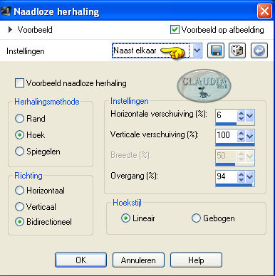 Effecten - Afbeeldingseffecten - Naadloze herhaling