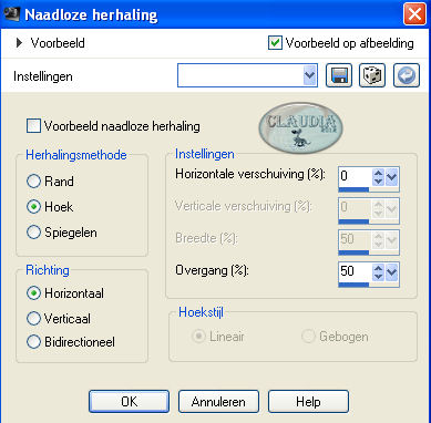 Effecten - Afbeeldingseffecten - Naadloze herhaling