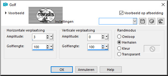 Effecten - Vervormingseffecten - Golf