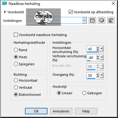 Effecten - Afbeeldingseffecten - Naadloze herhaling 