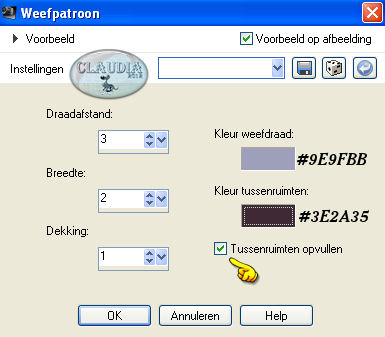 Effecten - Textuureffecten - Weefpatroon