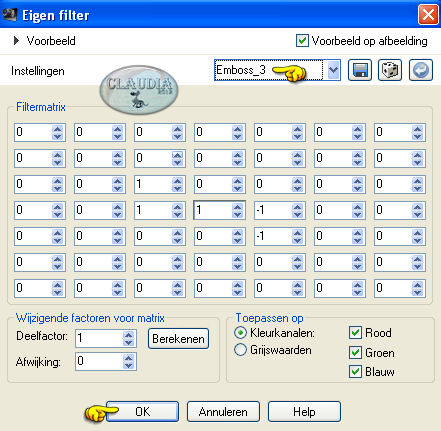 Effecten - Insteekfilters - Eigen filter - Emboss_3