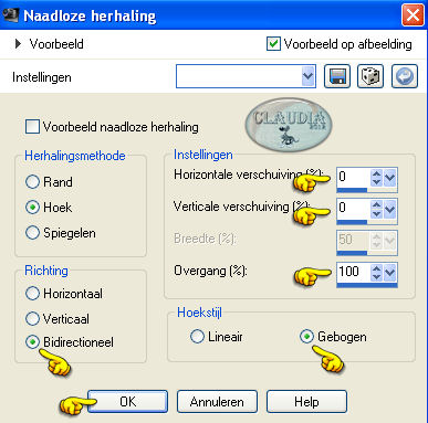 Effecten - Afbeeldingseffecten - Naadloze herhaling