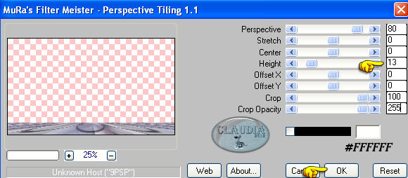 Effecten - Insteekfilters - MuRa's Meister - Perspective Tiling