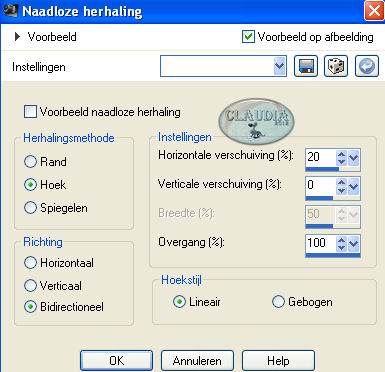 Effecten - Afbeeldingseffecten - Naadloze herhaling