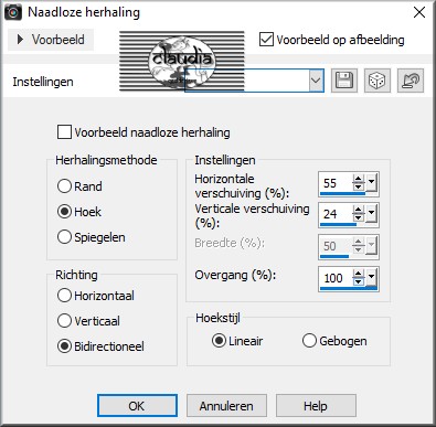 Effecten - Afbeeldingseffecten - Naadloze herhaling