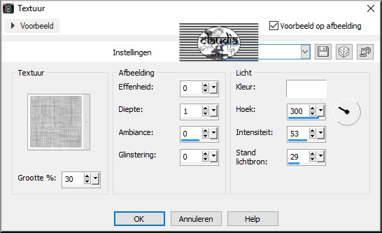 Effecten - Textuureffecten - Textuur : Arcering fijn