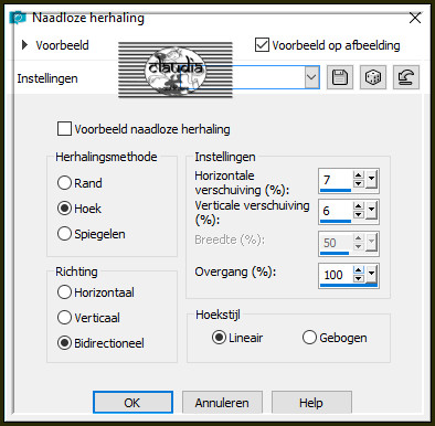 Effecten - Afbeeldingseffecten - Naadloze herhaling 