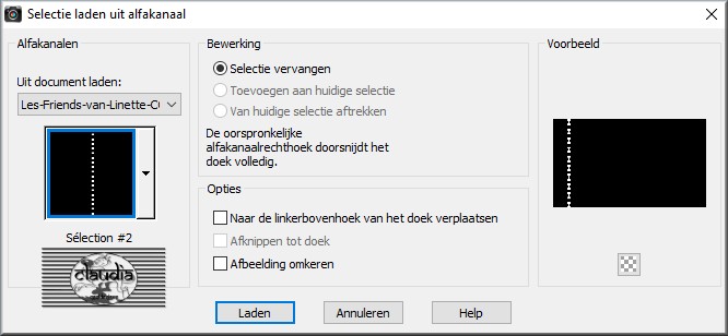 Selectie laden uit alfakanaal : Sélection #2