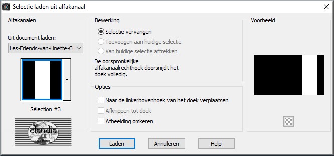 Selectie laden uit alfakanaal : Sélection #3