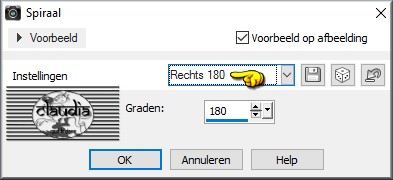 Instellingen Spiraal