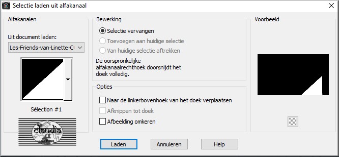Selectie laden uit alfakanaal : Sélection #1