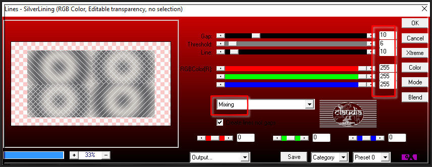 Effecten - Insteekfilters - AP 01 [Innovations] - Lines - SilverLining 