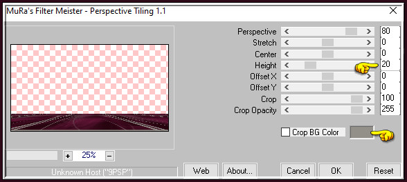 Effecten - Insteekfilters - MuRa's Meister - Perspective Tiling