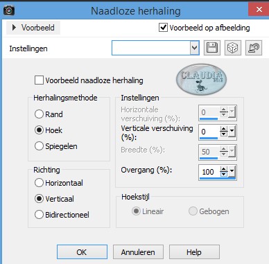 Effecten - Afbeeldingseffecten - Naadloze herhaling