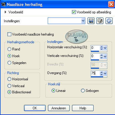 Effecten - Afbeeldingseffecten - Naadloze herhaling