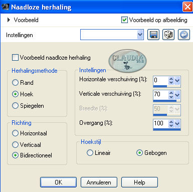 Effecten - Afbeeldingseffecten - Naadloze herhaling