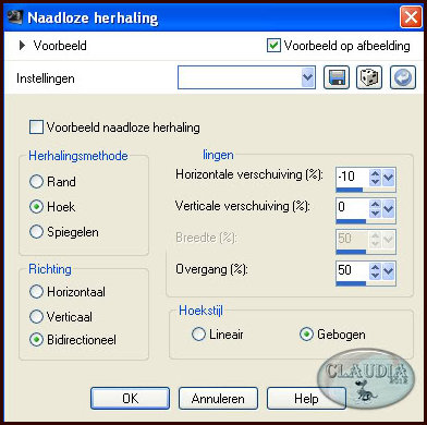 Effecten - Afbeeldingseffecten - Naadloze herhaling