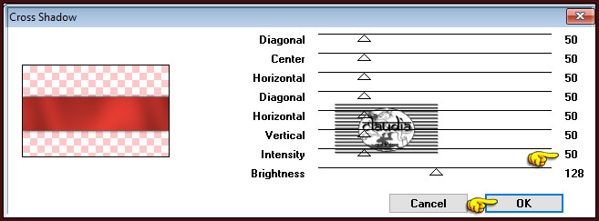 Effecten - Insteekfilters- Graphics Plus - Cross Shadow