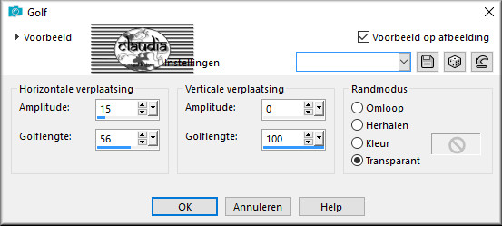 Effecten - Vervormingseffecten - Golf