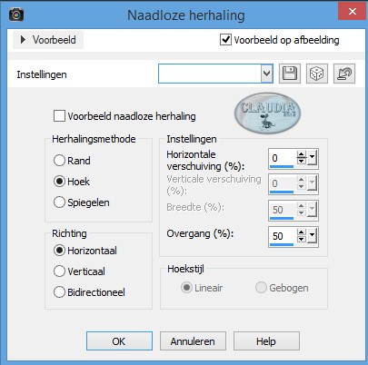 Effecten - Afbeeldingseffecten - Naadloze herhaling