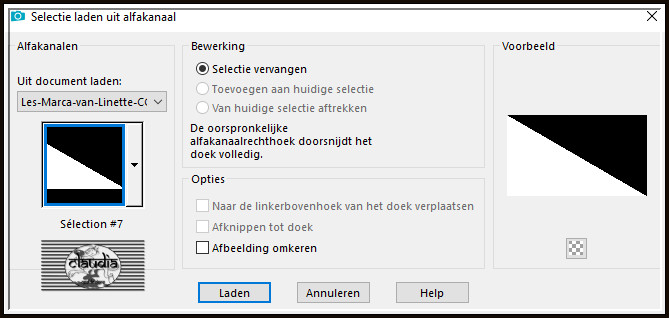 Selecties - Selectie laden/opslaan - Selectie laden uit alfakanaal : Sélection #7