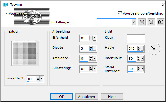 Effecten - Textuureffecten - Textuur